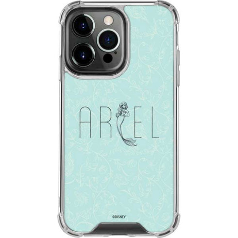 Disney The Little Mermaid Ariel Daydreamer Art iPhone 14 Pro Clear Case
